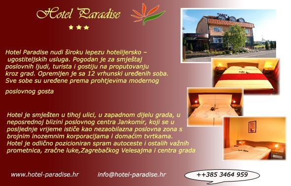 Hotel Paradise Загреб Екстериор снимка